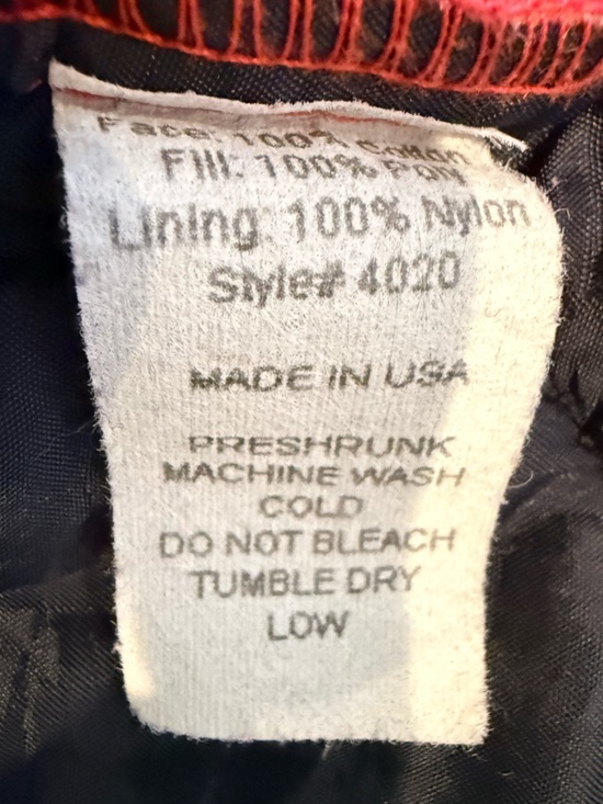 Habitat Red Quilted Corduroy Vest Big Button Front Women's Size Small - Picture 5 of 7